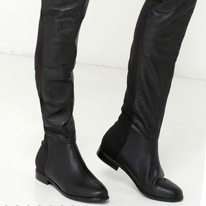 Chinese Laundry Riley Leather Over the Knee Boots